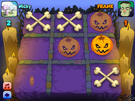 Play Noughts and Crosses Halloween Now